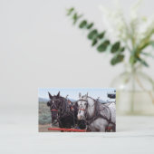 Paardenteam visitekaartje (Staand voorkant)