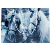 Paardenteam Winterrijden FotoKerstmis Groot Cadeauzakje (Achterkant)