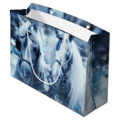 Paardenteam Winterrijden FotoKerstmis Groot Cadeauzakje (Achterkant Gekanteld)