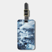 Paardenteam wintersport horizontaal foto bagagelabel (Voorkant verticaal)