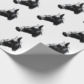 Paardentekening kunstwerk Kaart Cadeaupapier (Hoek)