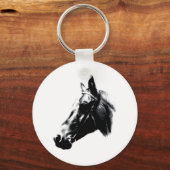 Paardentekening kunstwerk Kaart Sleutelhanger (Achterkant)