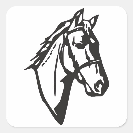 Paardentekening Stickers (Voorkant)