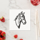Paardentekenpapier servetten (Insitu)