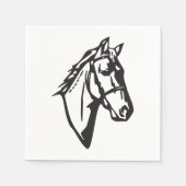 Paardentekenpapier servetten (Voorkant)