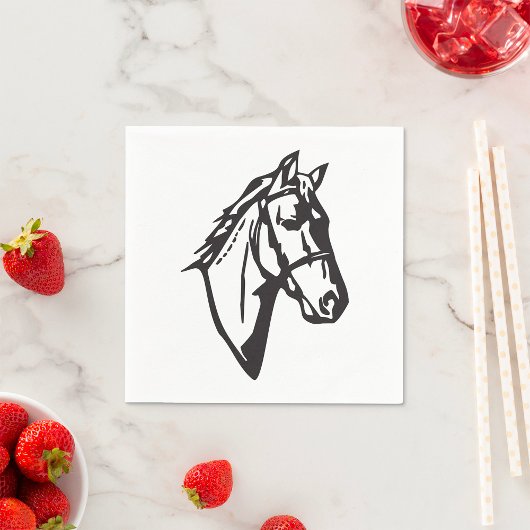 Paardentekenpapier servetten
