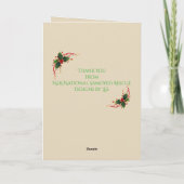 Paardenthema kerstkaart en envelop; pas aan! feestdagen kaart (Achterkant)