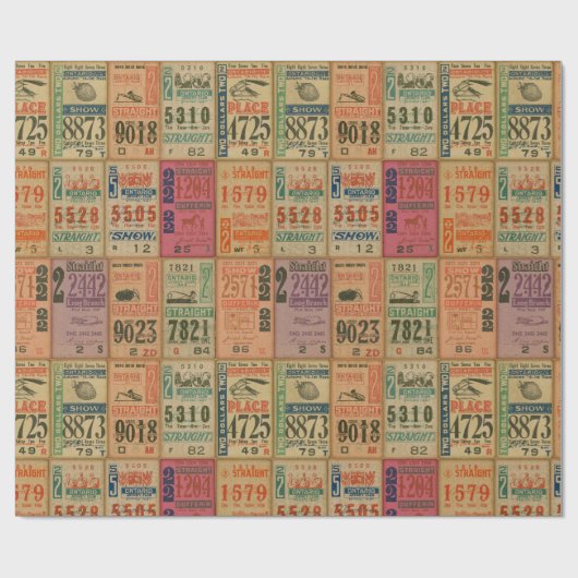  paardentickets ontkoppel- of inpakpapier (Vlak)