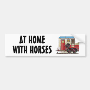 Paardentrailer Bumpersticker