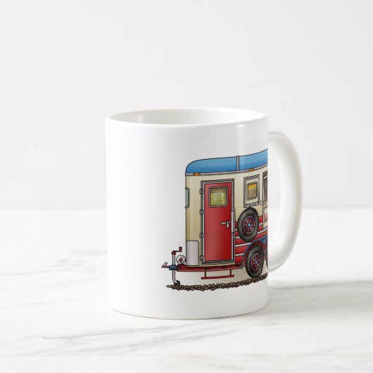 Paardentrailer Koffiemok (Voorkant rechts)