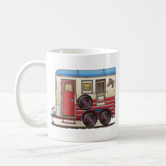 Paardentrailer Koffiemok (Links)