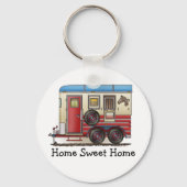 Paardentrailer Sleutelhanger (Voorkant)