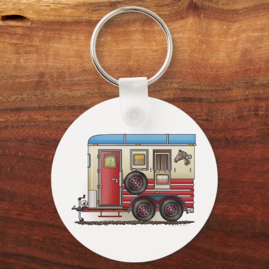 Paardentrailer Sleutelhanger (Voorkant)