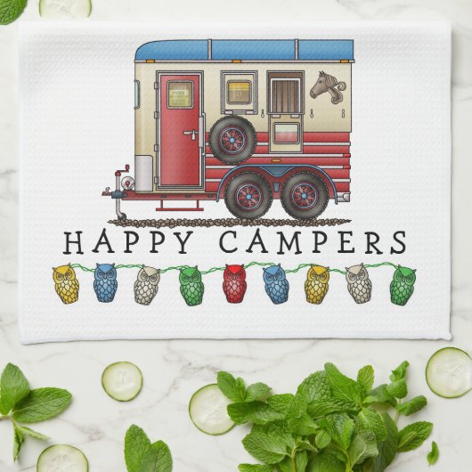 Paardentrailer Theedoek (Gevouwen)