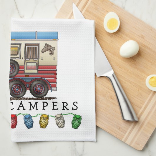 Paardentrailer Theedoek (Quarter Fold)