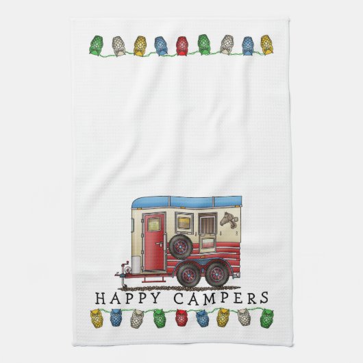 Paardentrailer Theedoek (Verticaal)