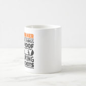 Paardentrainer Ik probeer dingen grappig te maken Koffiemok (Center)