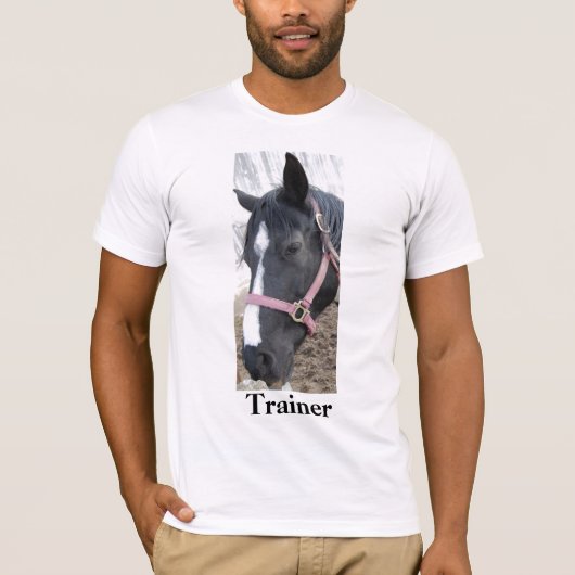 Paardentrainer/verfpin ... t-shirt (Voorkant)