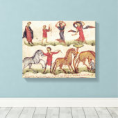 Paardentrainers Canvas Afdruk (Insitu (Houten vloer))