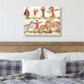 Paardentrainers Canvas Afdruk (Insitu (Slaapkamer))