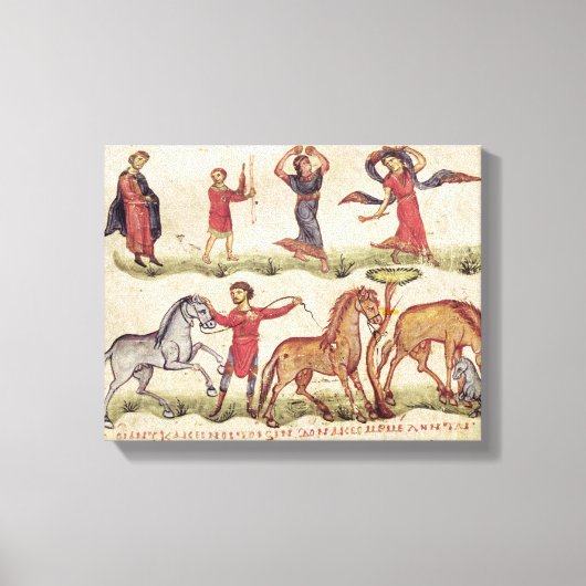 Paardentrainers Canvas Afdruk (Voorkant)