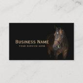 Paardentraining Equestrian Horseback Riding Equine Visitekaartje (Voorkant)