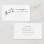 Paardentraining Equestrian Horseback Riding Equine Visitekaartje (Voorkant / Achterkant)