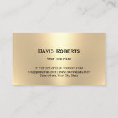 Paardentraining Equine Chiropractor Zwart & Goud Visitekaartje (Achterkant)