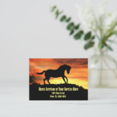 Paardentrainingen — Lessen Visitekaartje (Staand voorkant)