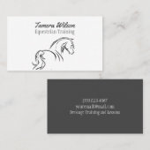 Paardentrainingsdienst Visitekaartje (Voorkant / Achterkant)