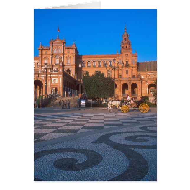 Paardentram op de Plaza de Espana in (Voorkant)