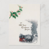 Paardentransport met Kerstmis Feestdagenkaart (Voorkant)