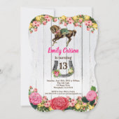 Paardenuitnodiging pony Rijden Verjaardag Uitnodig Kaart (Voorkant)