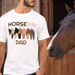 Paardenvader Fun Equestrian Dad voor Mannen T-shirt