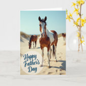 Paardenvaderdagkaart Kaart (Gele Bloem)