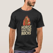 Paardenvaulting Rocks Equestrian Vaulting T-shirt (Voorkant)