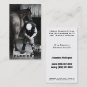 Paardenveerdiensten - Hoofrand en schoen Visitekaartje (Voorkant / Achterkant)