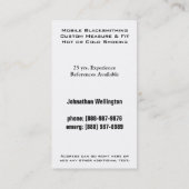 Paardenveerdiensten - Hoofrand en schoen Visitekaartje (Achterkant)