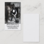 Paardenveerdiensten - Hoofrand en schoen Visitekaartje (Voorkant / Achterkant)