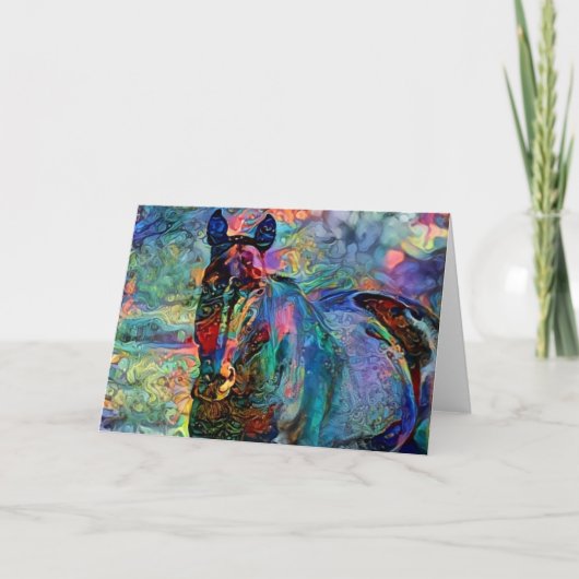 Paardenverf 2 Art Note Kaart (Voorkant)