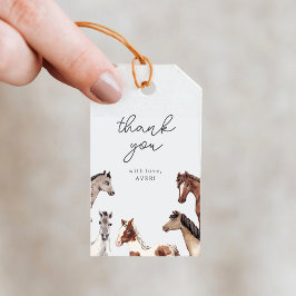 Paardenverjaardag Bedankt Cadeau Labels Cadeaulabel