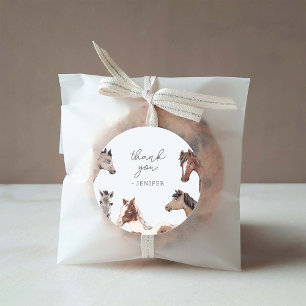 Paardenverjaardag Bedankt voor de labels