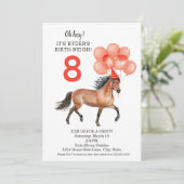 Paardenverjaardag // Verrood elke leeftijdsdownloa Kaart (Staand voorkant)