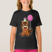 Paardenverjaardagsfeestballon pet t-shirt (Voorkant)