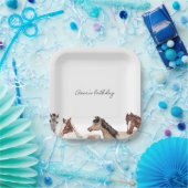 paardenverjaardagsgewoonte papieren bordje (Feest)