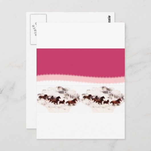 Paardenverjaardagsuitnodigingen en Kaarten aanpass (Voorkant / Achterkant)