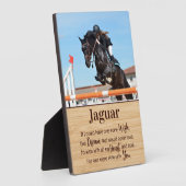 Paardenverlies Gift Photo Horse Memorial Fotoplaat (Zijkant)