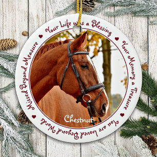 Paardenverlies - Sympathie Memorial voor paarden Keramisch Ornament