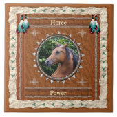 Paardenvermogen — keramische Tegel Tegeltje (Voorkant)
