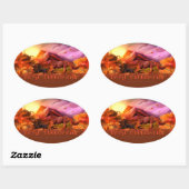 Paardenverschijnselen Herfst Sticker (Vel)